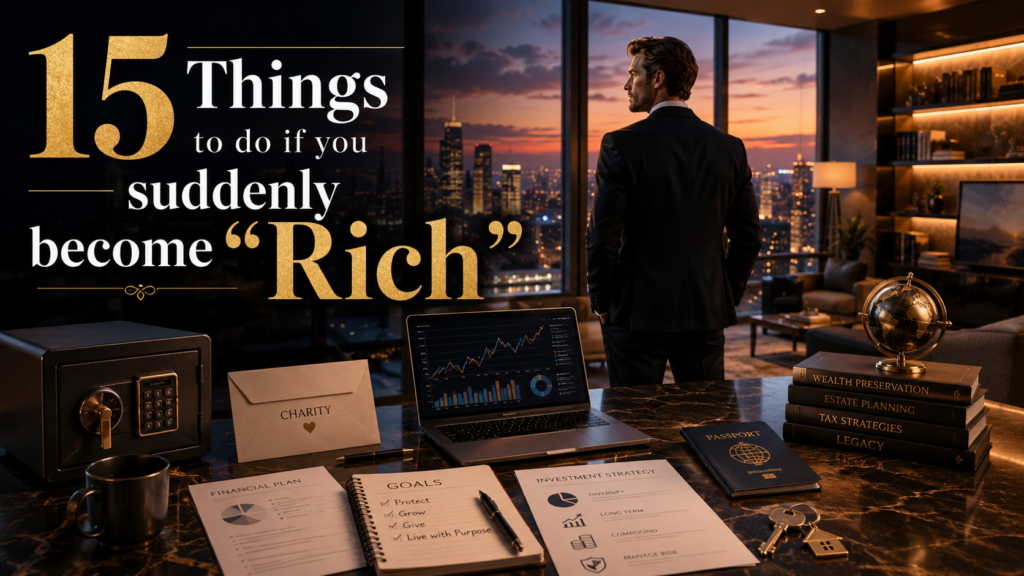 15 Things to do if you suddenly become rich